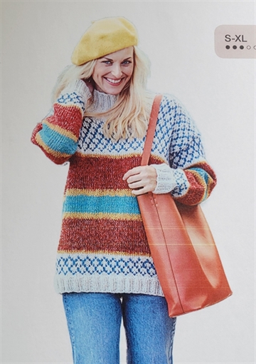 Sweater med mønster - Bio Shetland